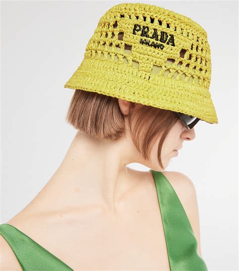 prada yellow hat|Prada hats for women.